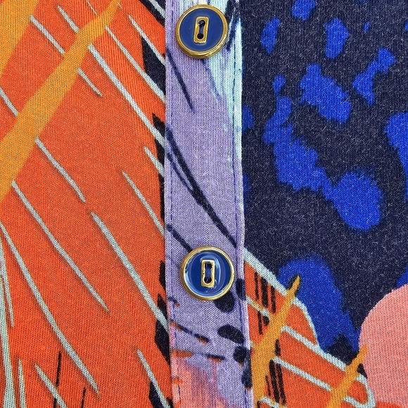 Cable & gauge high-low bright, colorful tropical print Size XL - Picture 6 of 9